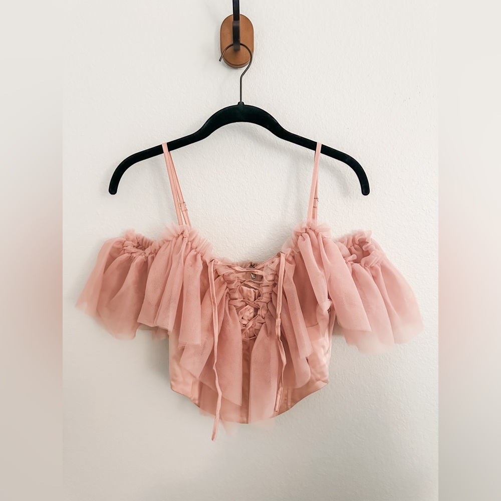 NWT Fashion Nova Blush Pink Crop Top